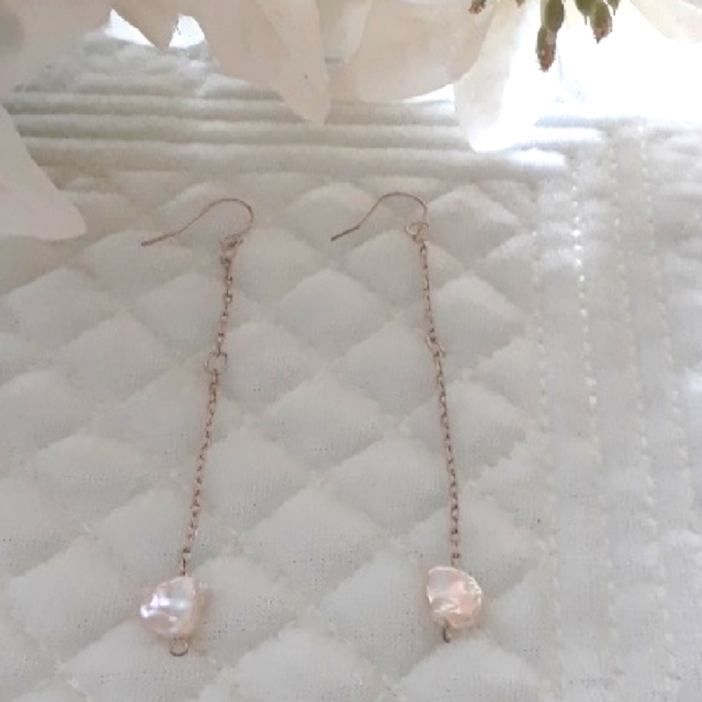 Mother Of Pearl Drop Earrings